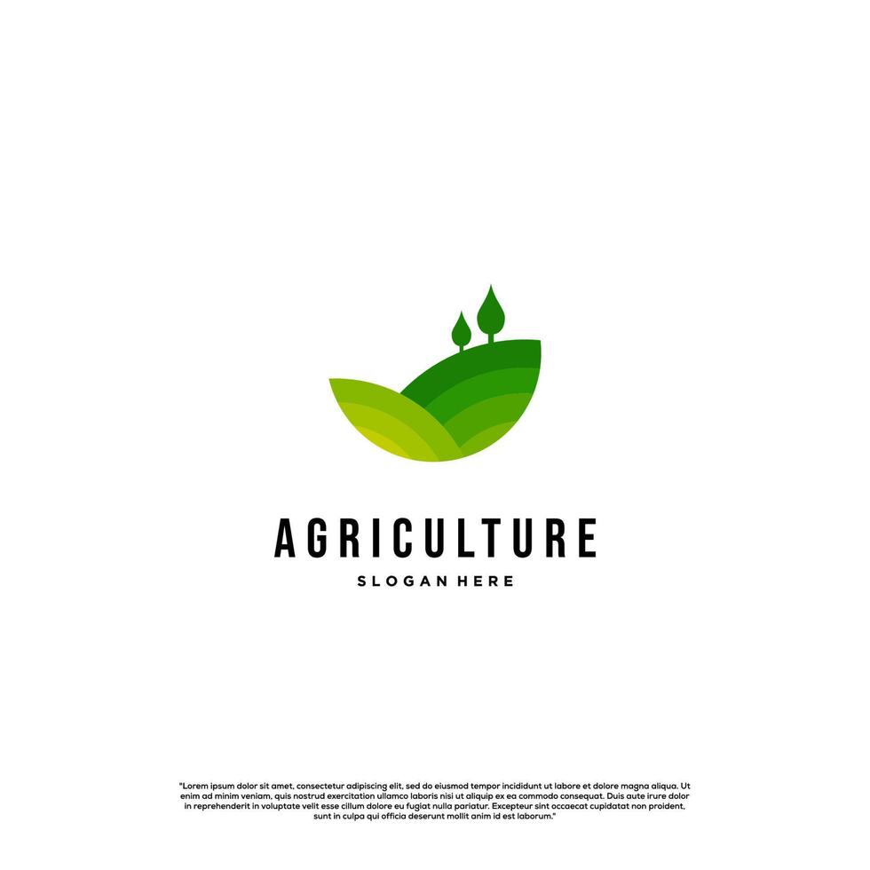 Landwirtschaft Logo Design modernes Konzept. Farm-Logo-Design-Icon-Vorlage vektor