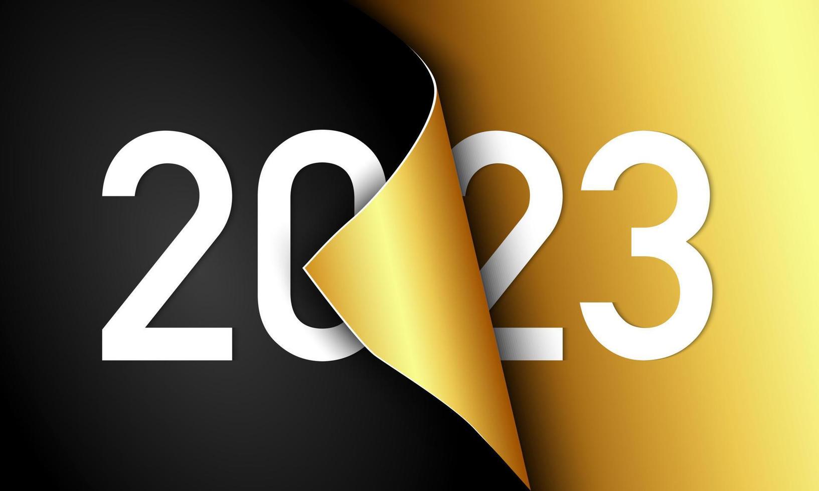 2023 frohes neues Hintergrunddesign. vektor