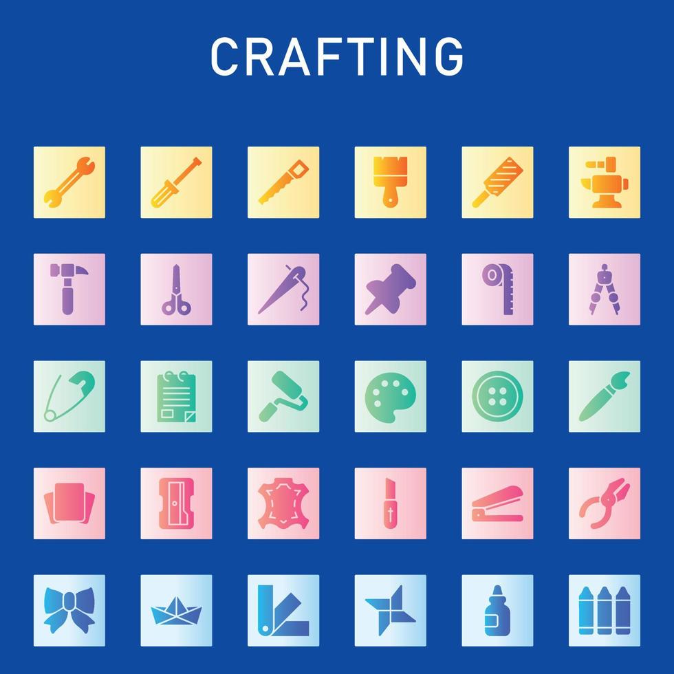 Crafting-Icon-Pack vektor