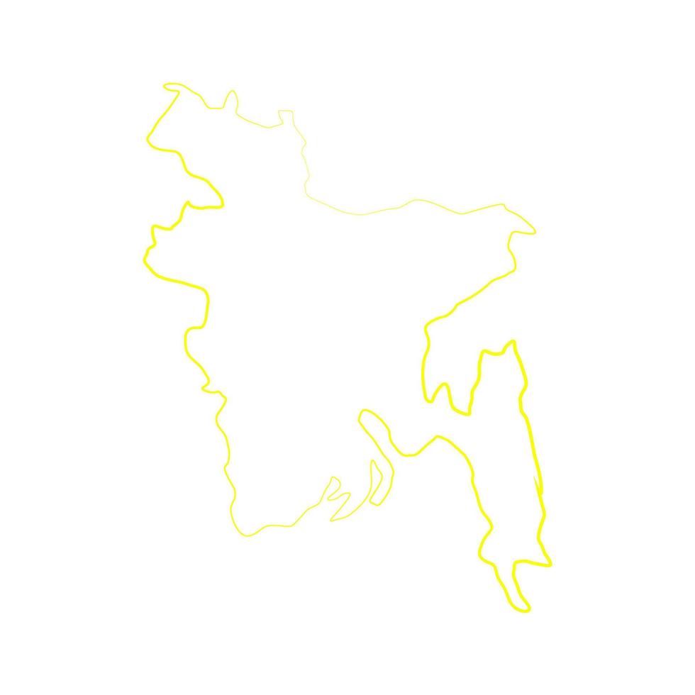 bangladesh karta på vit bakgrund vektor