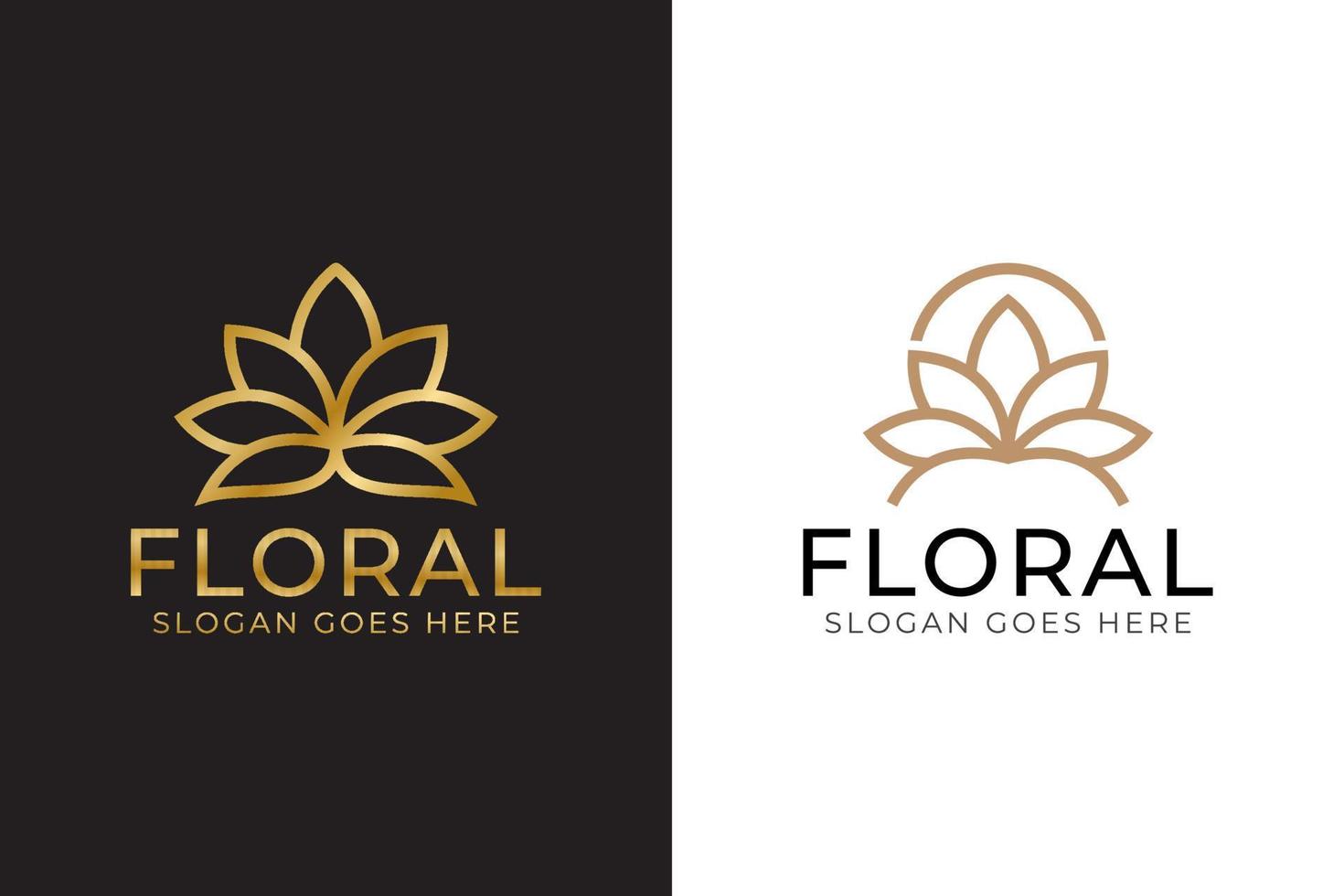 skönhet lotus och spa blomma symbol, kan användas skönhetsprodukt, natur massage symbol ikon design vektor