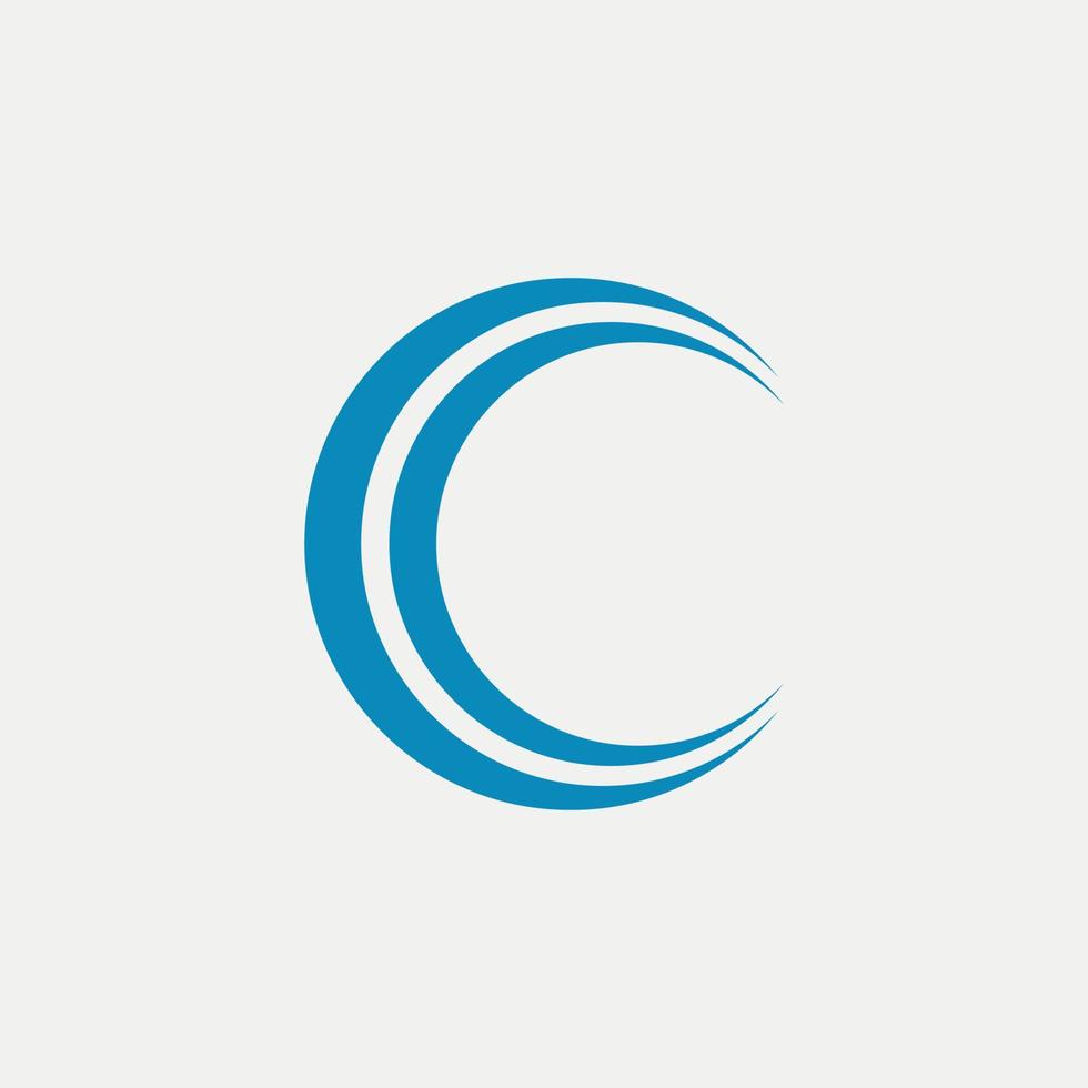 c-Logo-Design kostenlose Vektordatei vektor