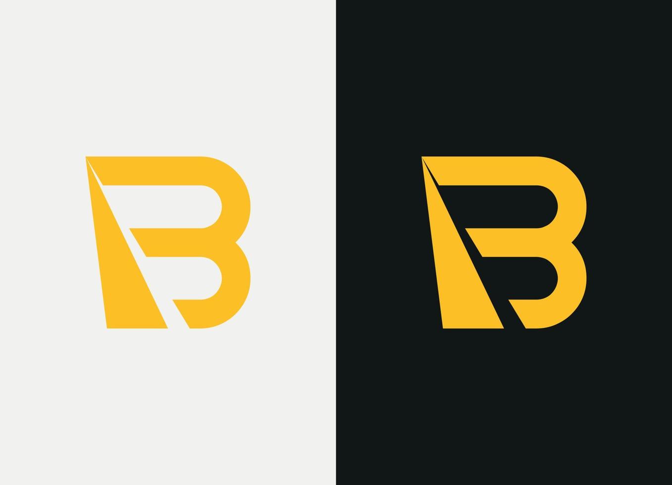 bokstaven b logotyp design gratis vektor fil