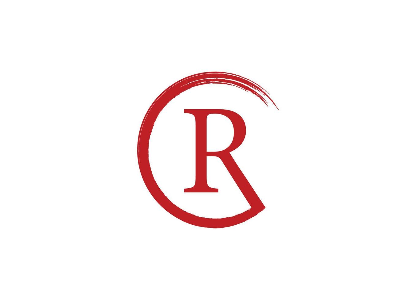 r-Logo-Design kostenlose Vektordatei vektor