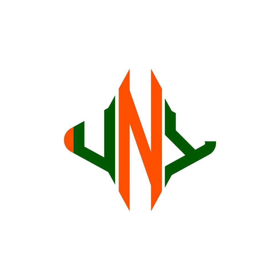 uny letter logo kreatives design mit vektorgrafik vektor