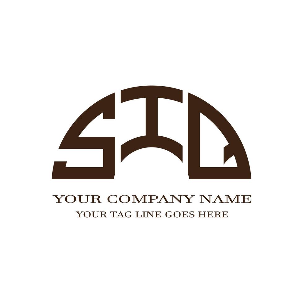 siq letter logotyp kreativ design med vektorgrafik vektor