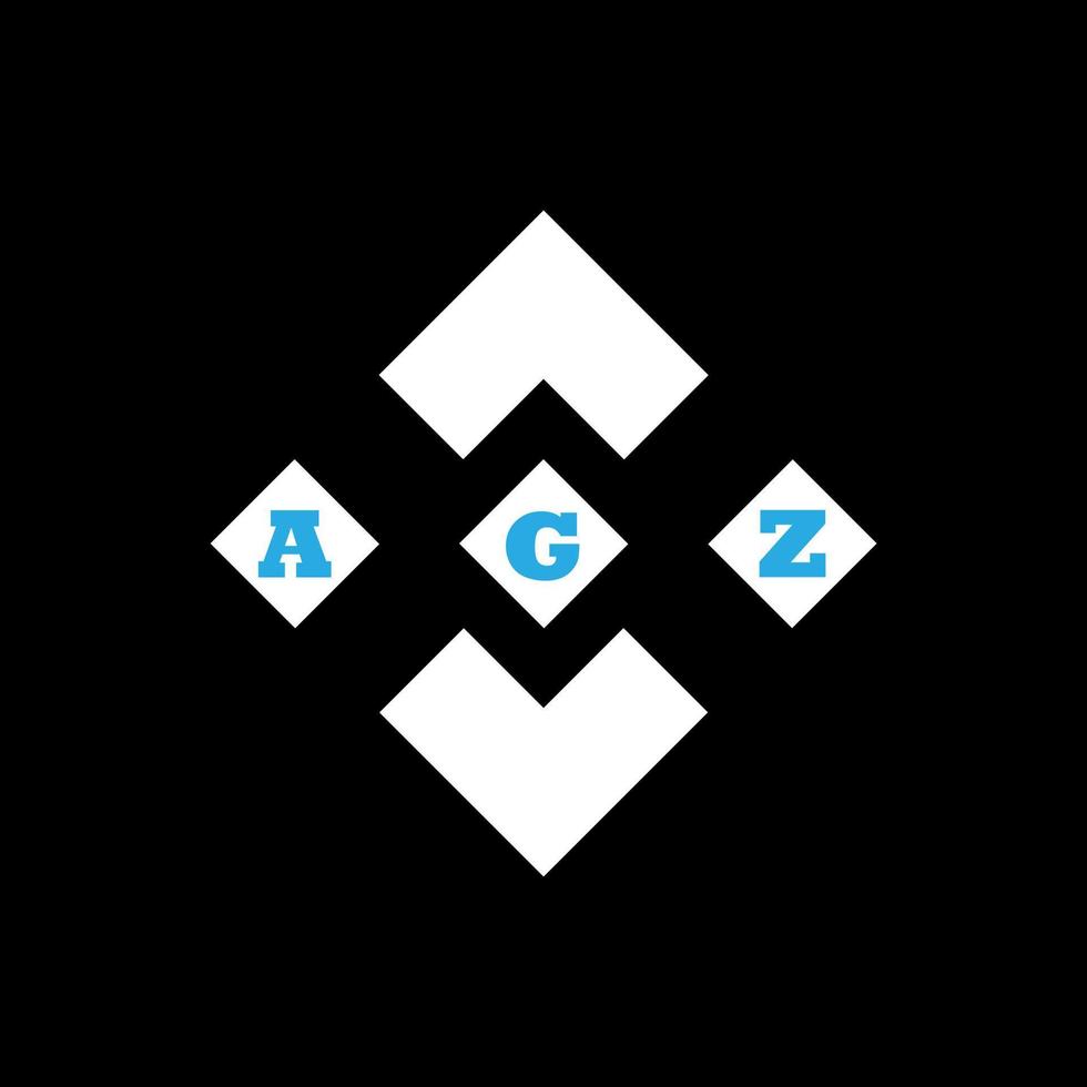 agz brief logo abstraktes kreatives design. agz einzigartiges Design vektor