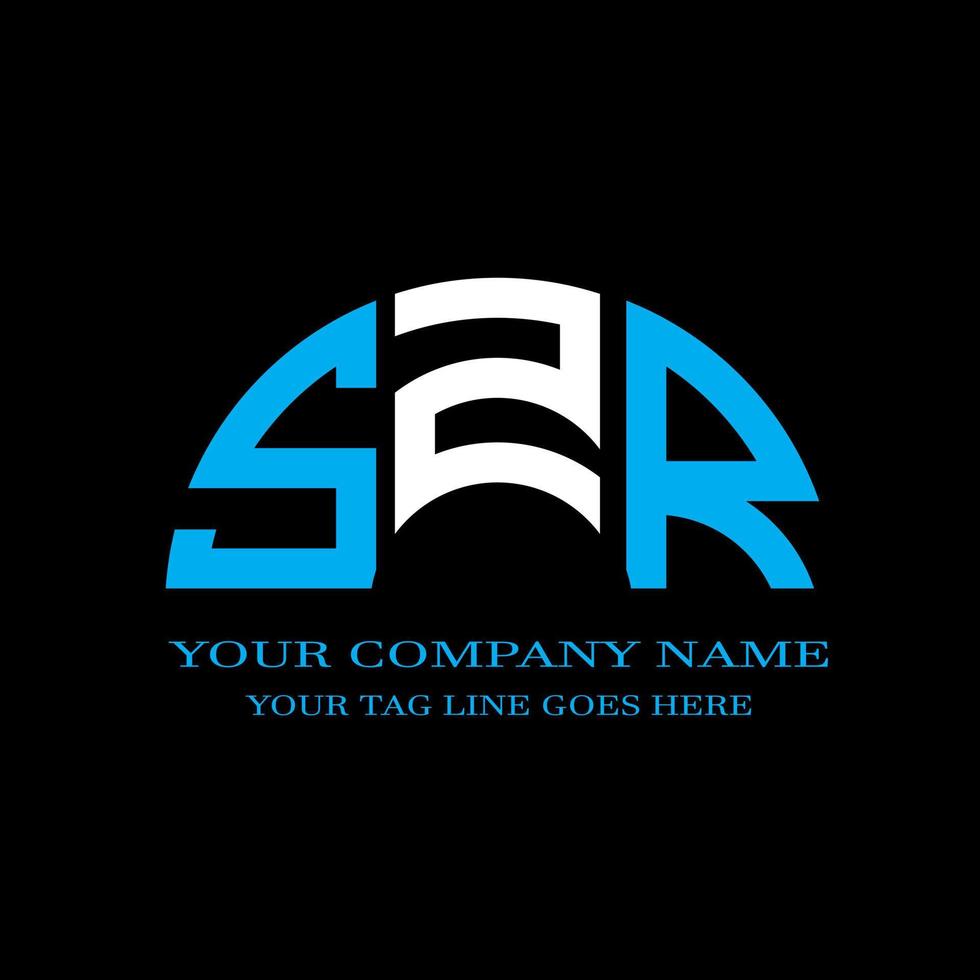 szr letter logotyp kreativ design med vektorgrafik vektor