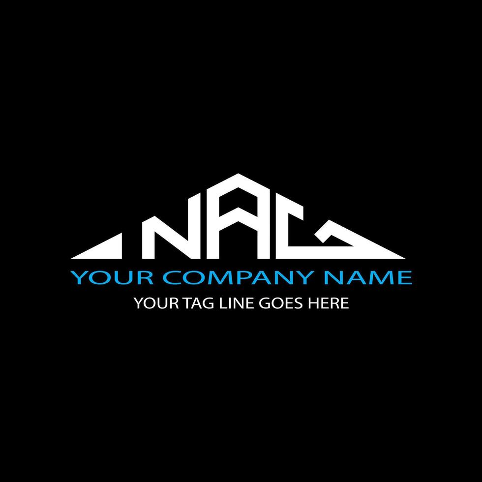 Nag Letter Logo kreatives Design mit Vektorgrafik vektor