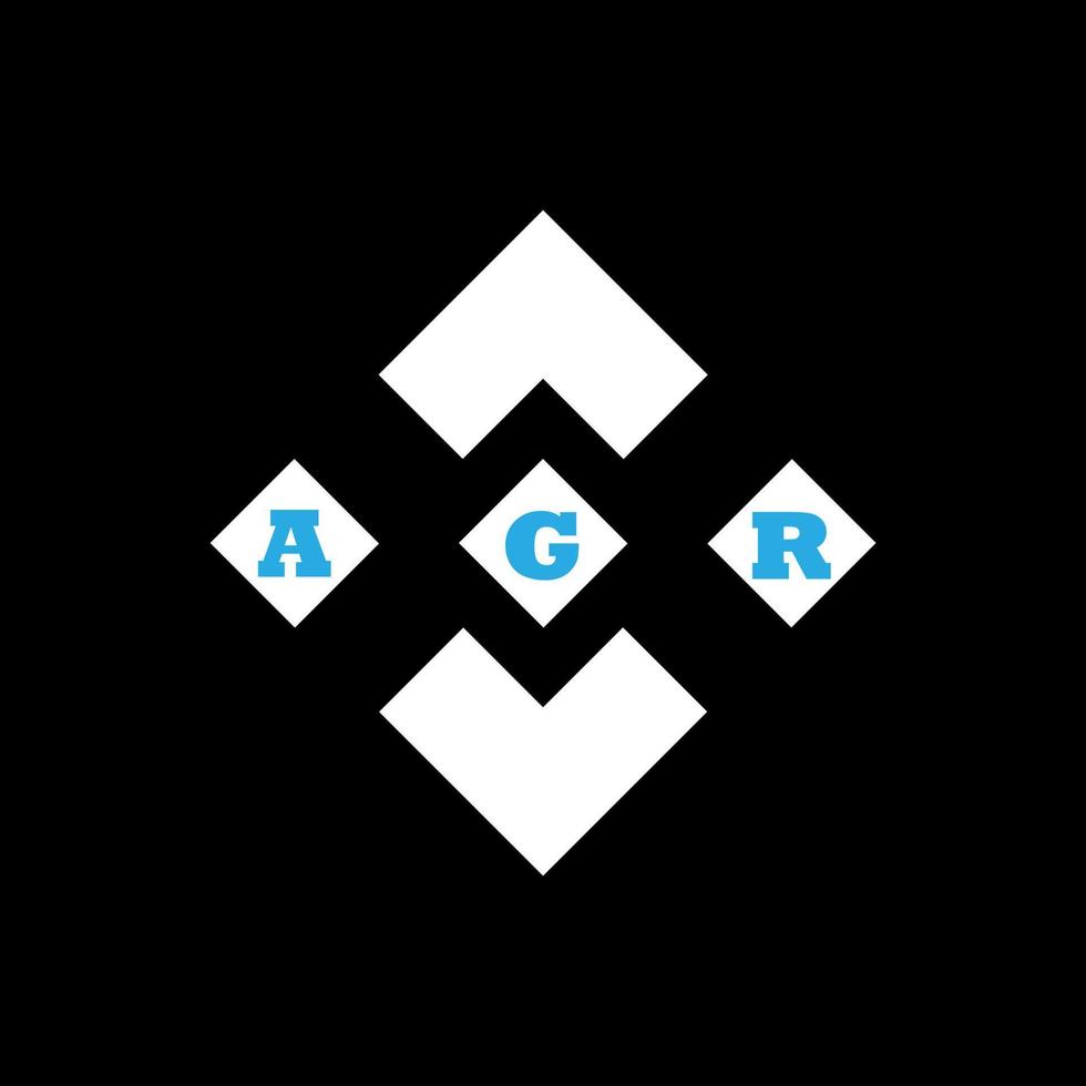 agr brev logotyp abstrakt kreativ design. agr unik design vektor