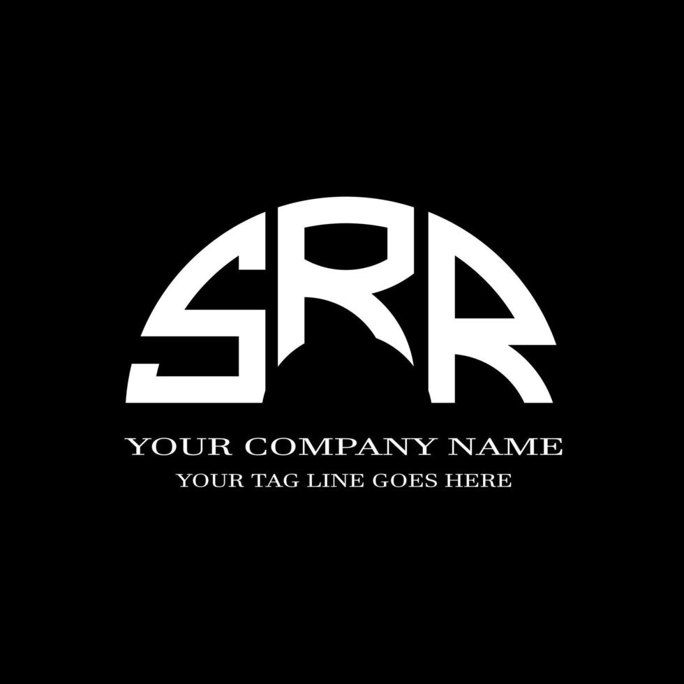 srr letter logotyp kreativ design med vektorgrafik vektor