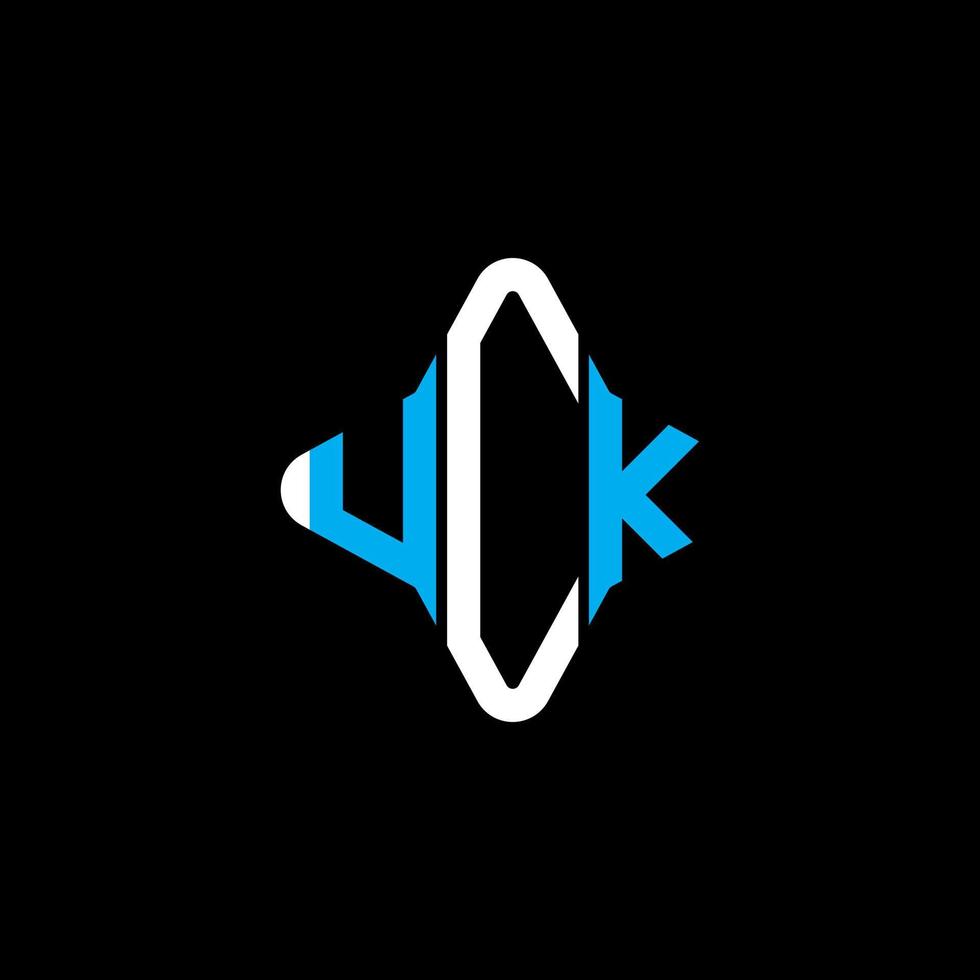 uck Brief Logo kreatives Design mit Vektorgrafik vektor