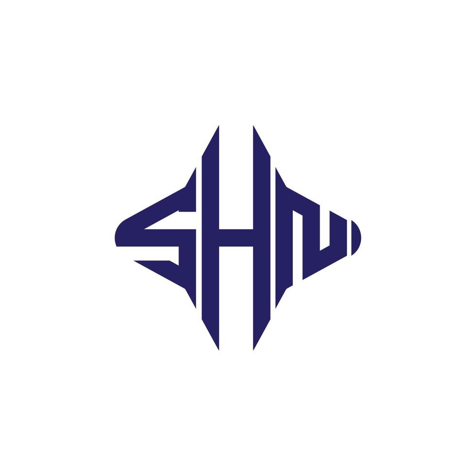 shn brev logotyp kreativ design med vektorgrafik vektor