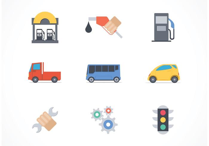 Kostenlose Autoservice Vektor-Icons vektor