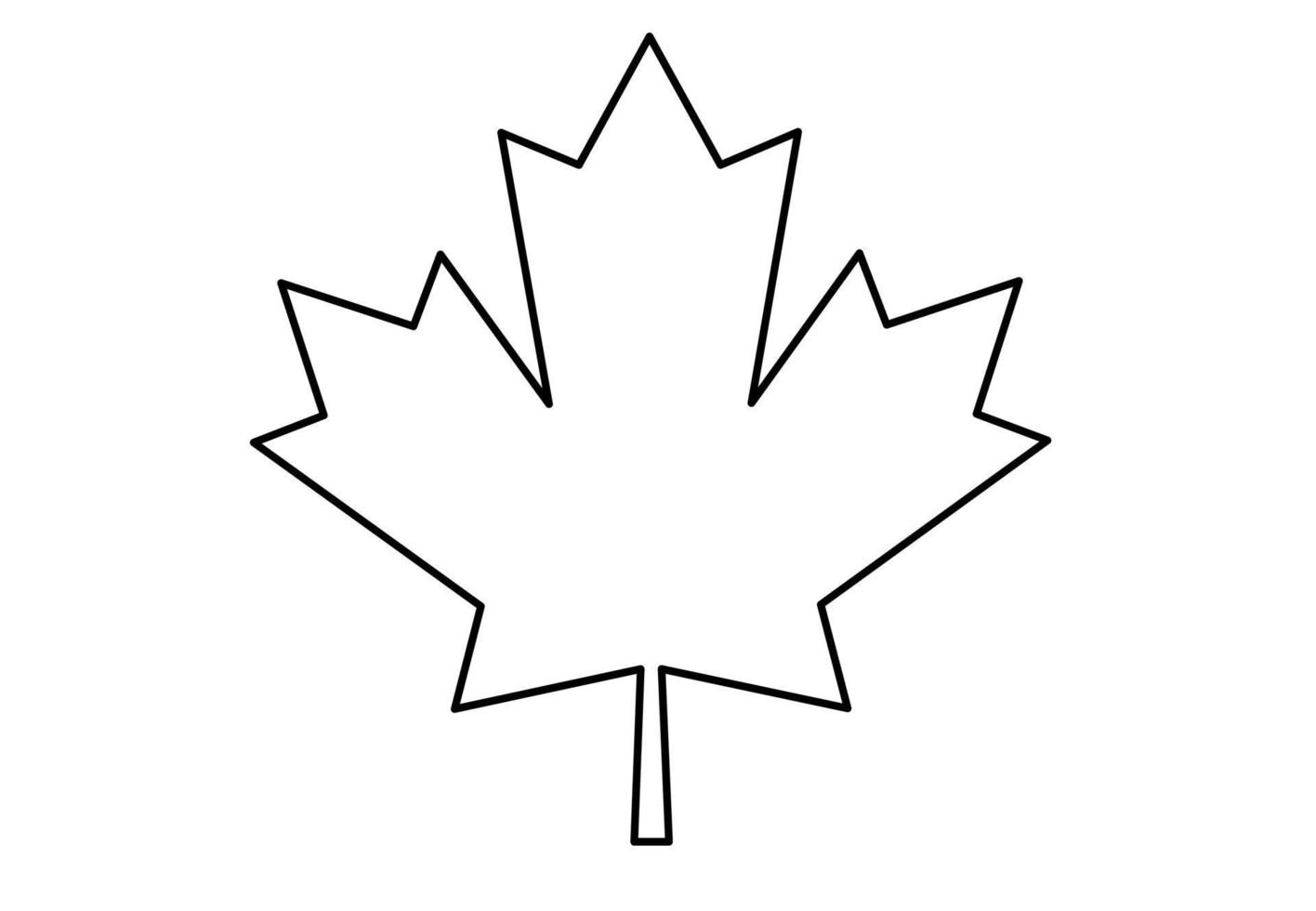 Ahornblatt-Vektorsymbol. Ahornblatt-Vektor-Illustration. Kanada Vektorsymbol Ahornblatt isoliert auf weißem Hintergrund vektor