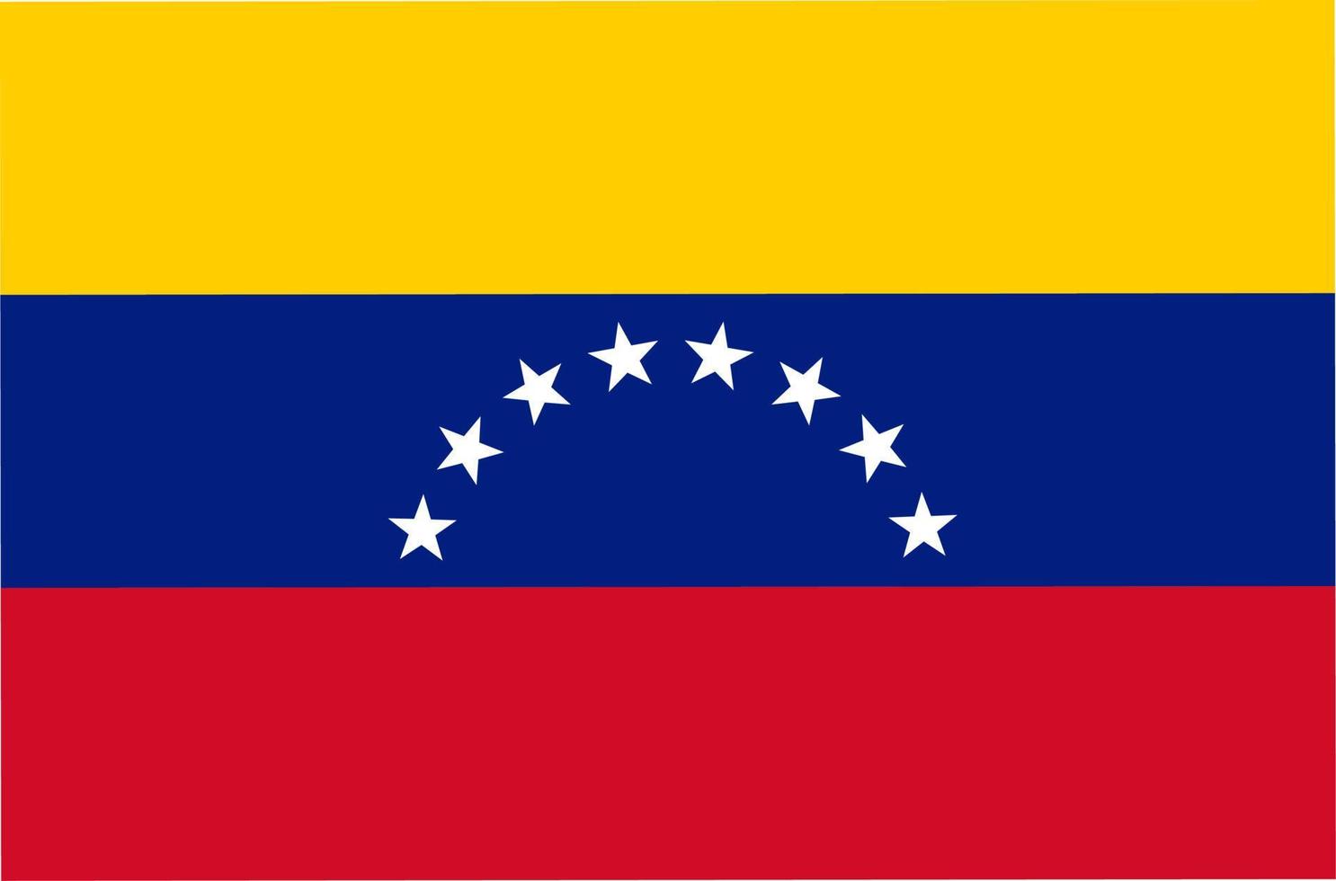 den bolivariska republiken Venezuelas nationella flagga vektor