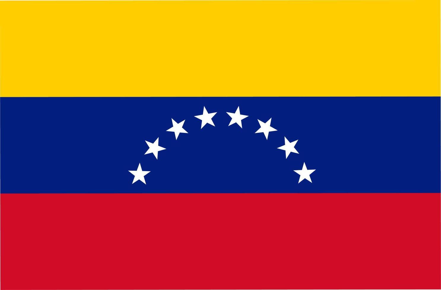 Nationalflagge der bolivarianischen Republik Venezuela vektor