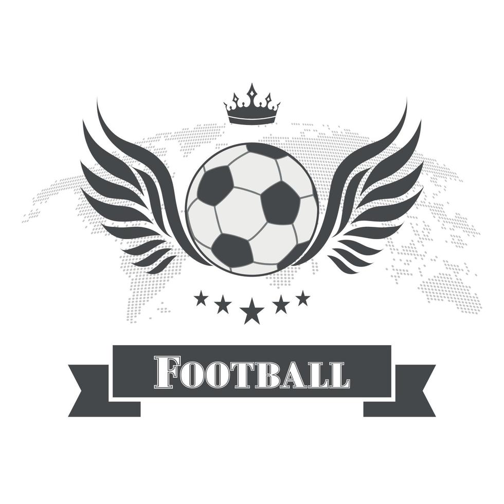 fotbollsmästerskapets emblem. vektor