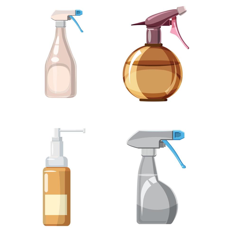 Sprayer-Icon-Set, Cartoon-Stil vektor