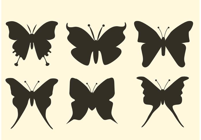 Gratis Butterfly Vector Silhouettes