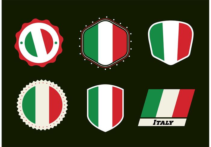 Italienska emblemsvektor vektor