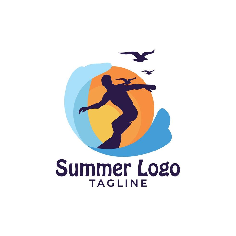 Urlaub Sommer-Logo vektor