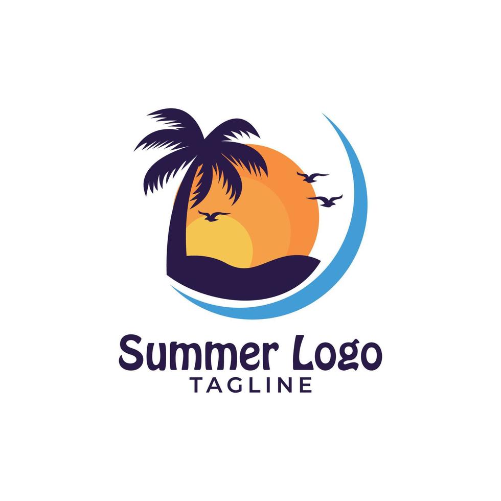 Urlaub Sommer-Logo vektor