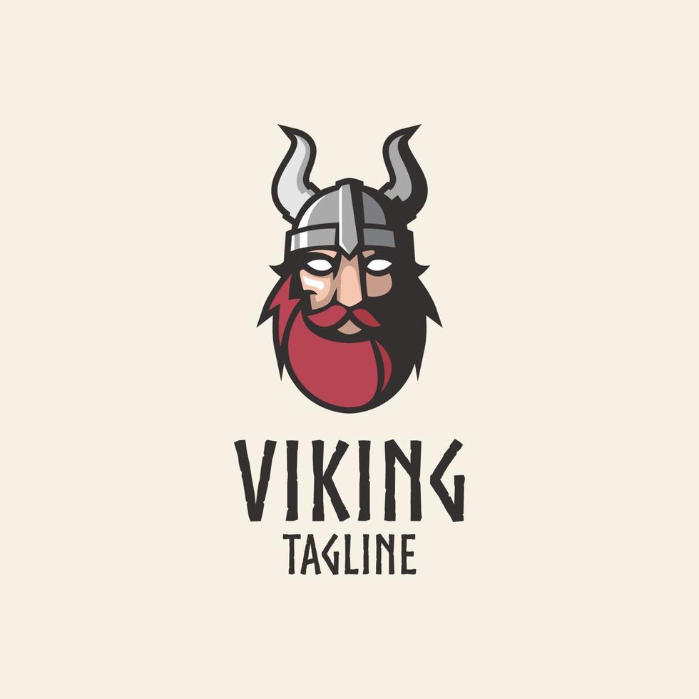 viking head logotyp vektor