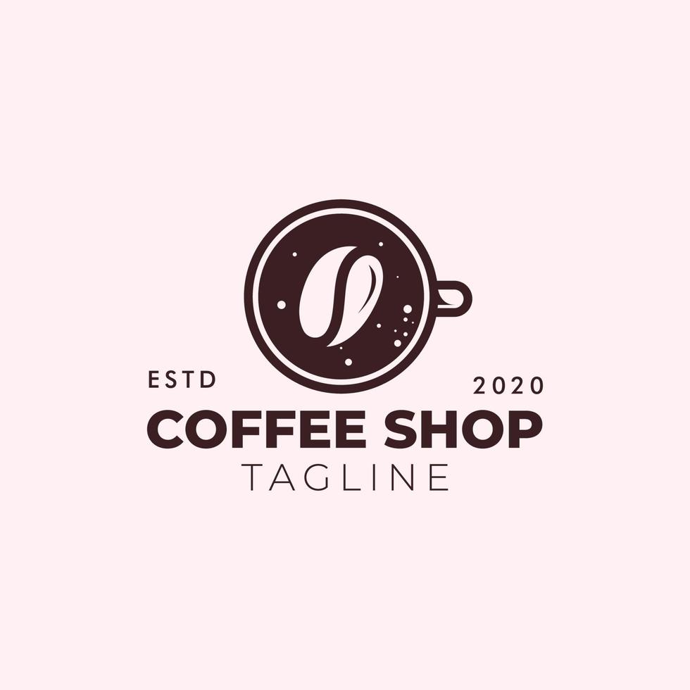 Kaffee-Retro-Logo-Design vektor