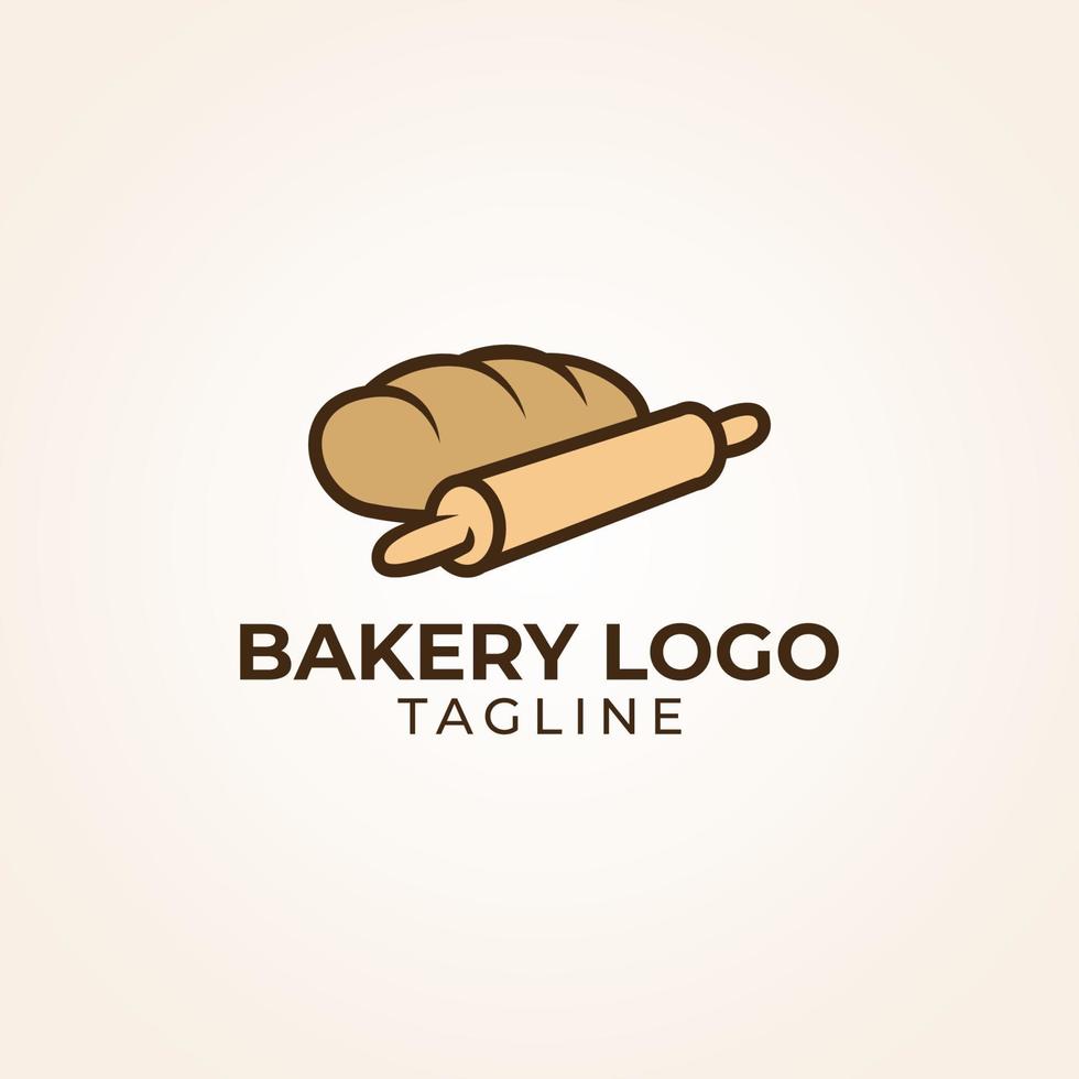 Bäckerei-Brot-Logo vektor