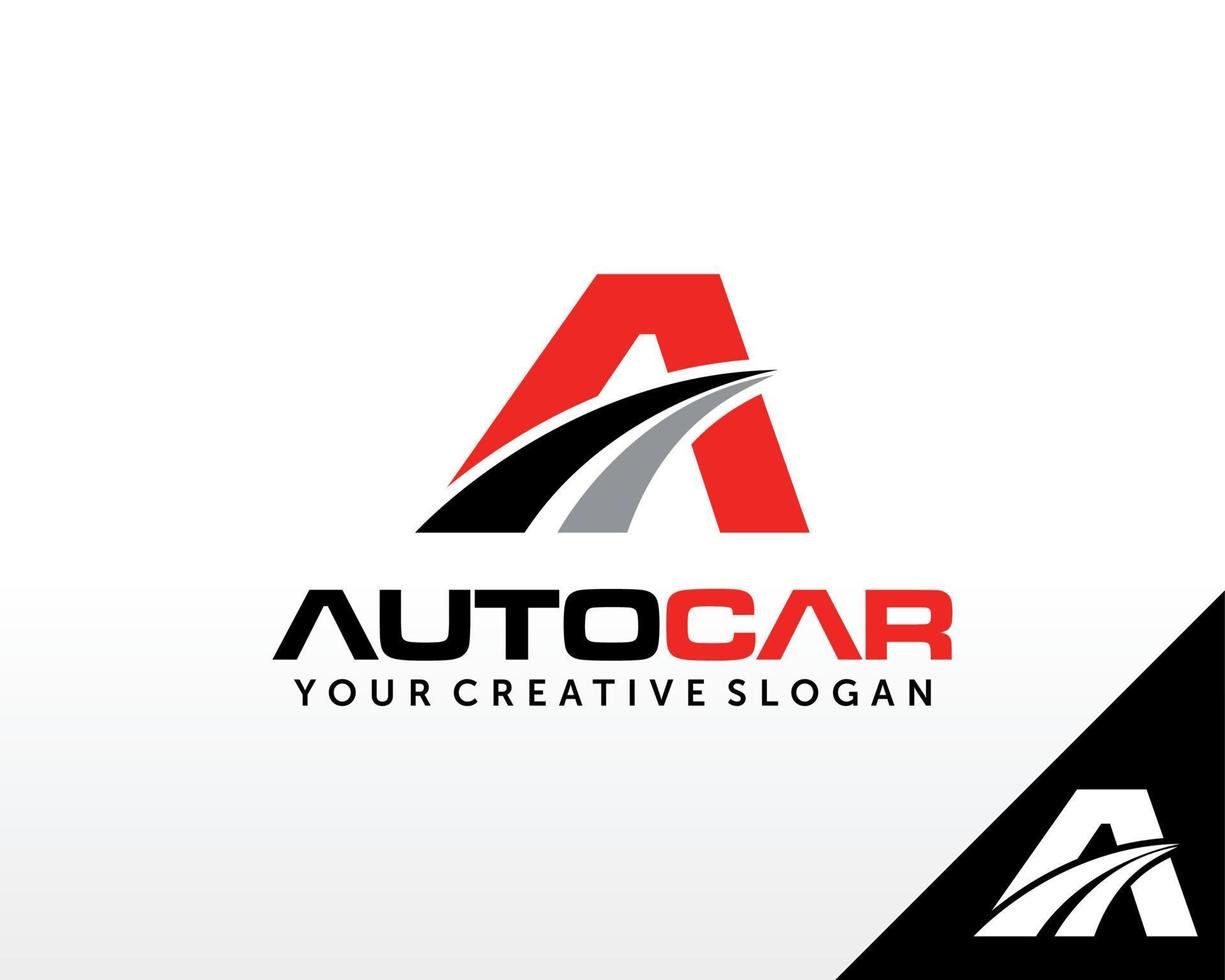 sportbil logotyp design. bil, bil showroom, bilhandlare logotyp design vektor