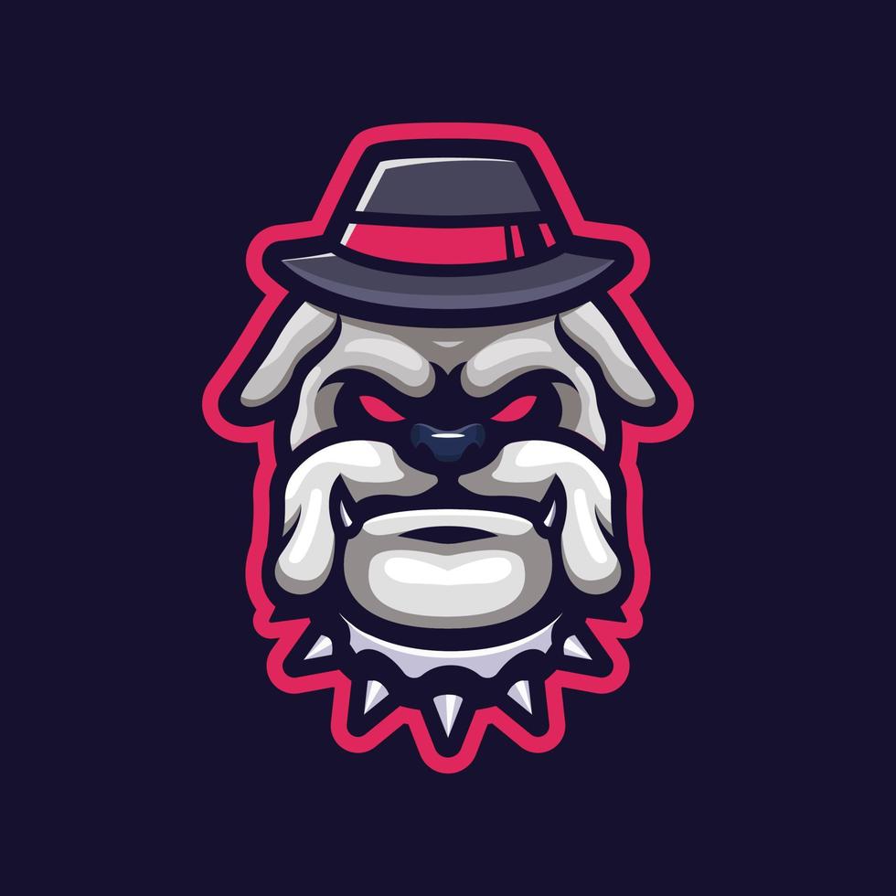 Bulldog-Esport-Logo vektor