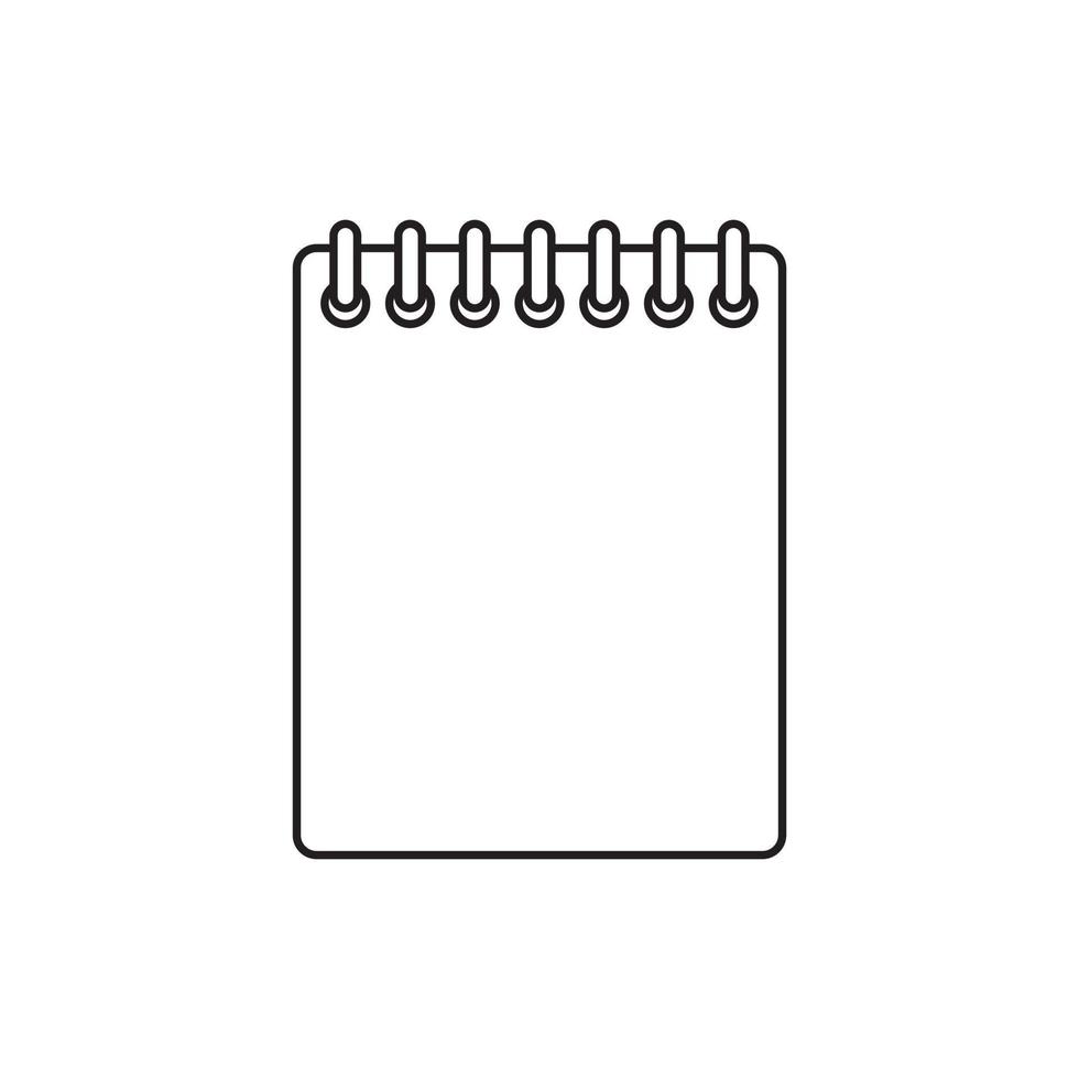 Notizen Papierlinie Symbol für Designgrafik vektor