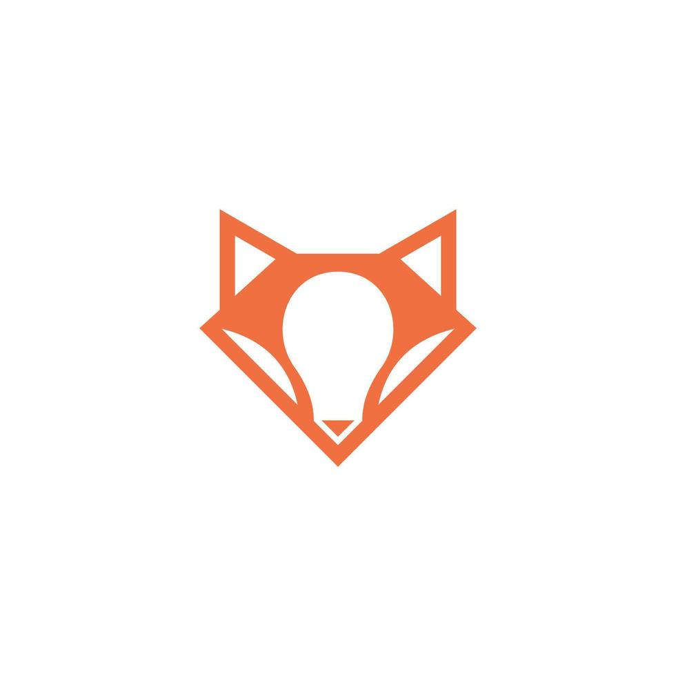 Wolfskopf-Logo-Design-Vektor. vektor