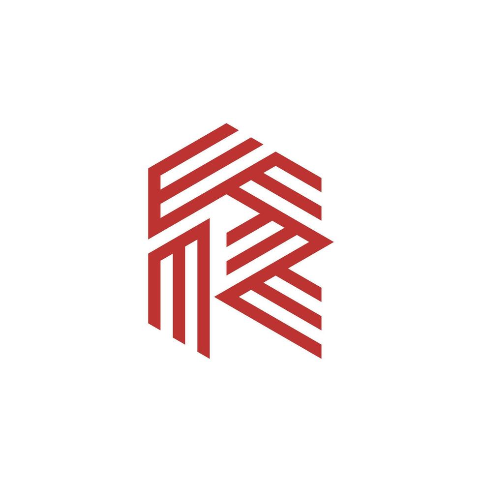initial bokstaven r abstrakt logotyp vektor mall.