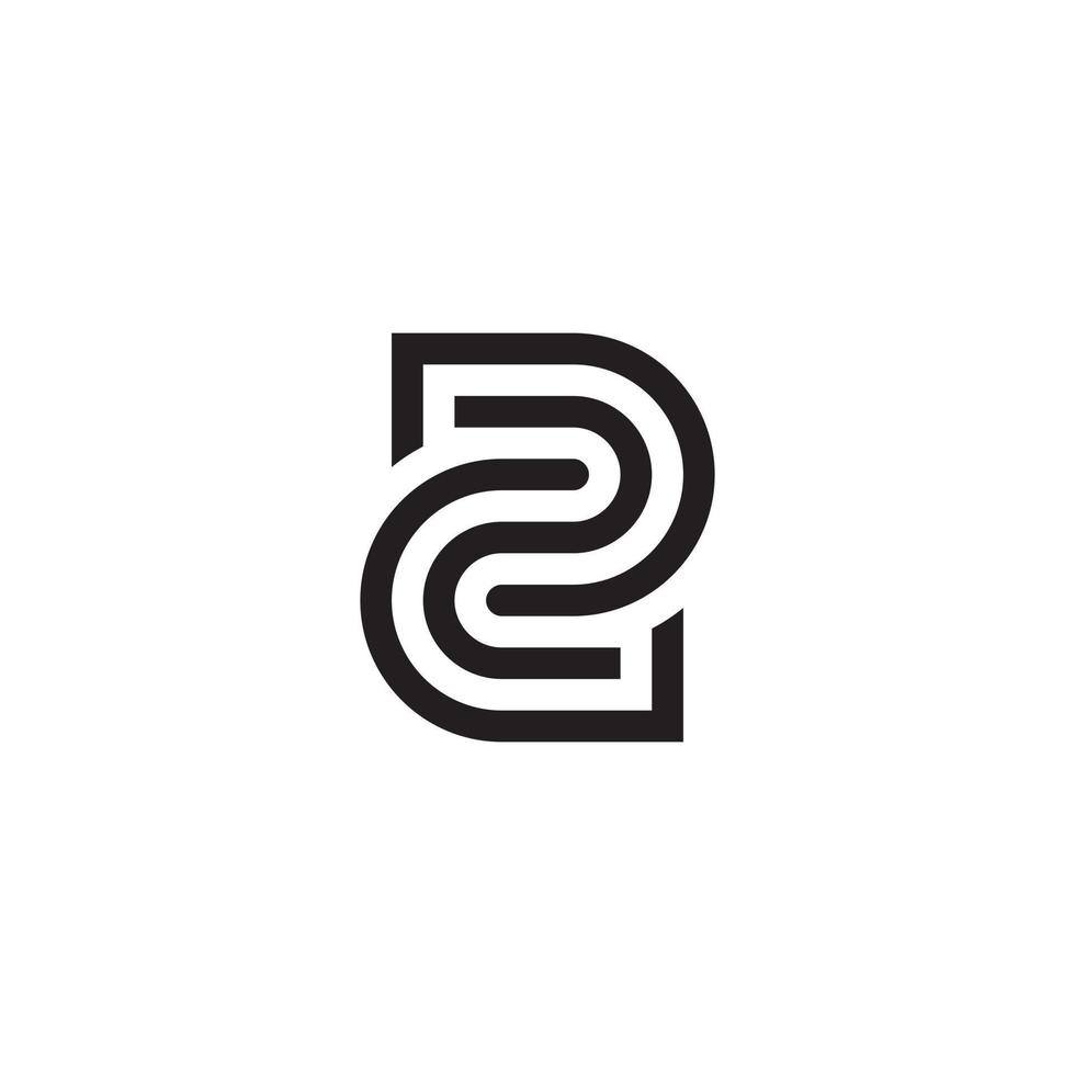 bokstaven z eller zz monogram logotyp design vektor. vektor