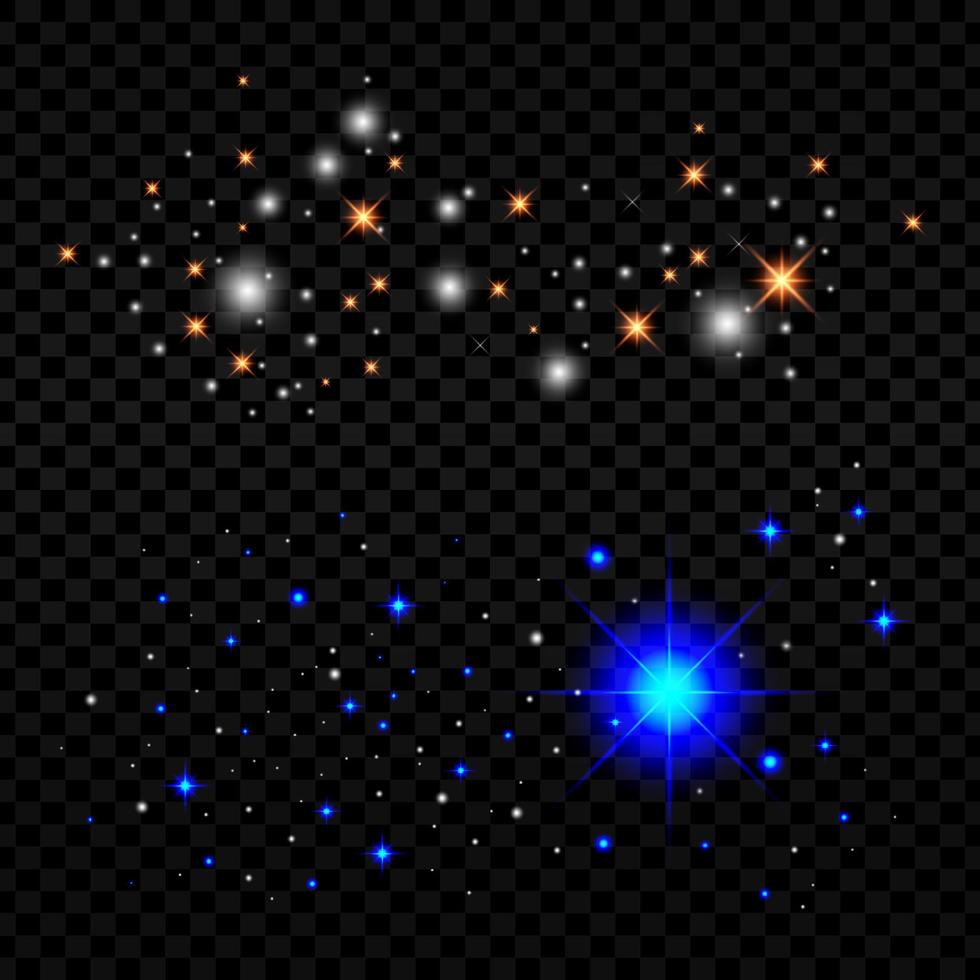 lysande stjärnor element vektor