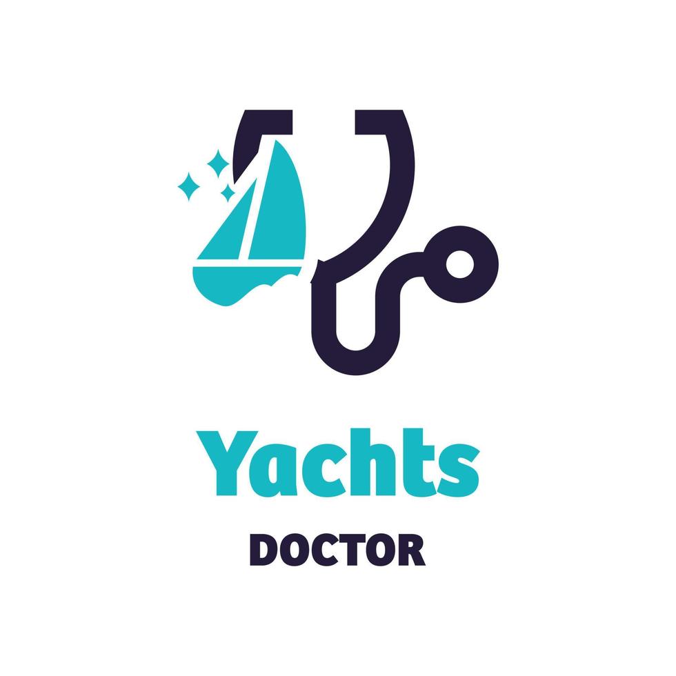 Yachten-Arzt-Logo vektor