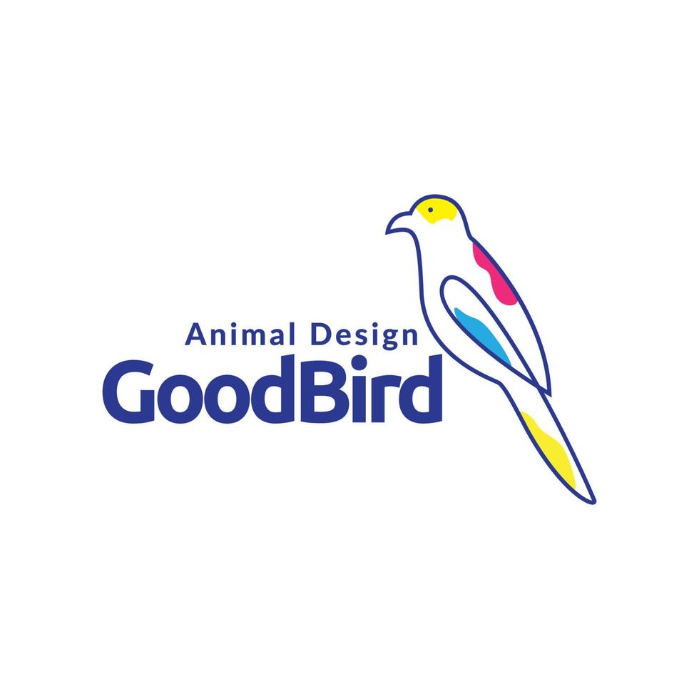abstrakt linjekonst skönhet liten fågel logotyp design vektor grafisk symbol ikon illustration kreativ idé