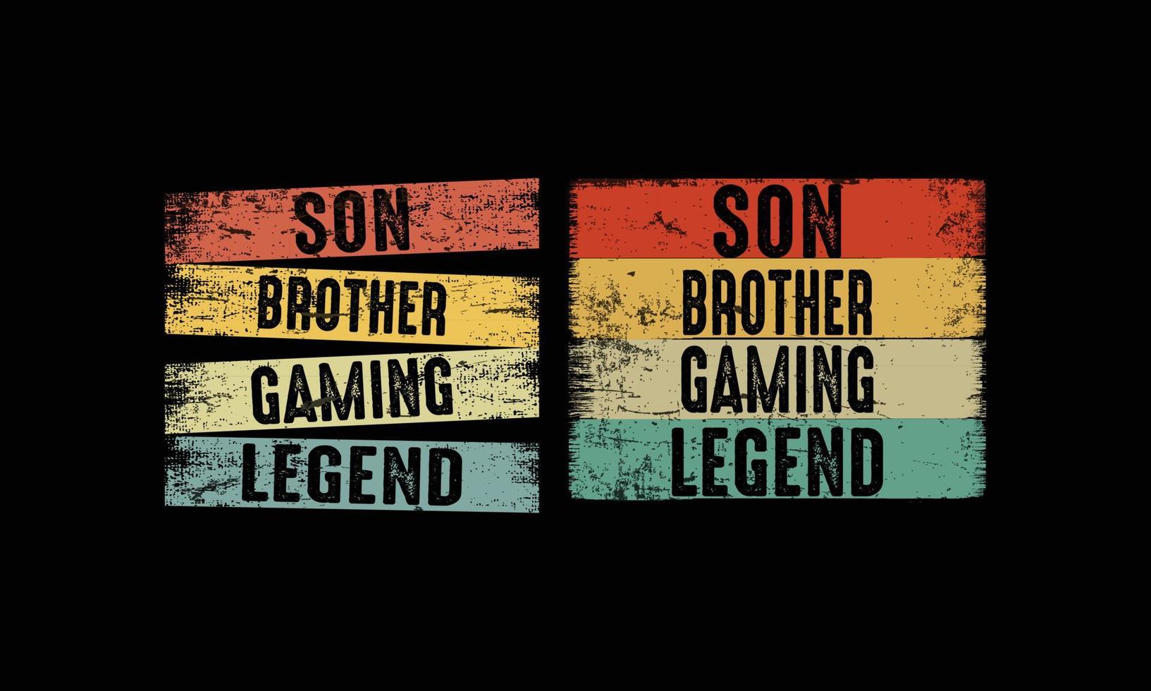 son bror gaming legend t-shirt design. vektor