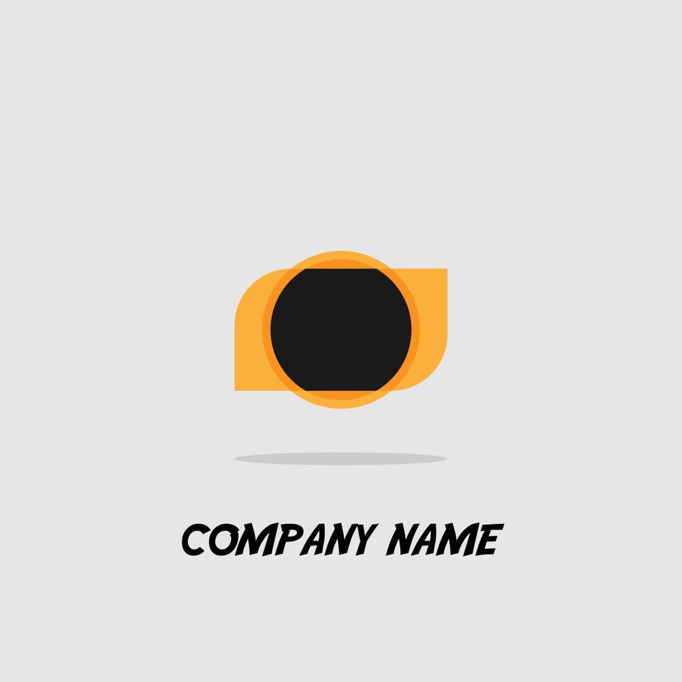 logo-symbol für versicherungsunternehmen und einzelhandelsgeschäfte, einfacher kameraladen orange linie elegante linie trendiges design tierbuchstabe s vektor