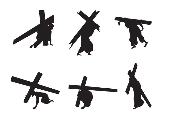 Vektor Jesus Silhouettes