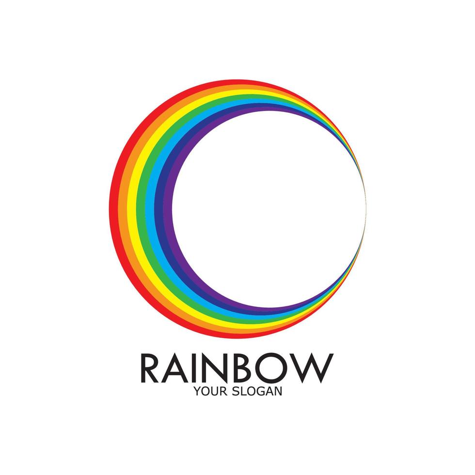 Regenbogen-Vektor-Symbol-Illustration vektor