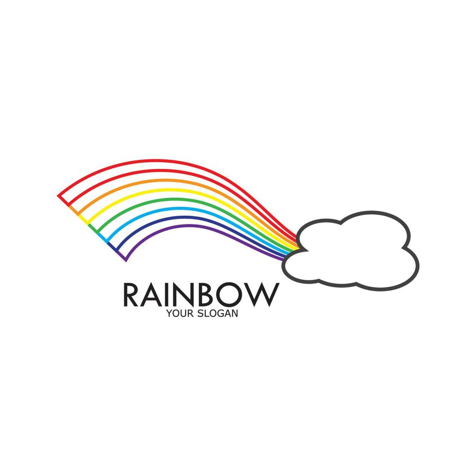regnbåge vektor ikon illustration