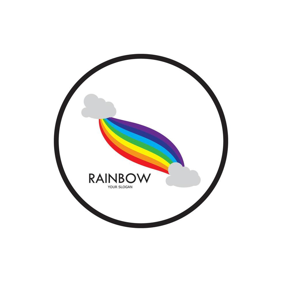 Regenbogen-Vektor-Symbol-Illustration vektor