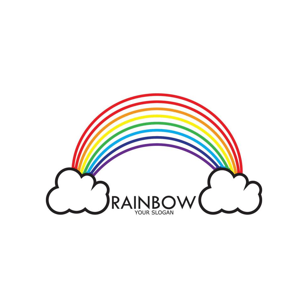 Regenbogen-Vektor-Symbol-Illustration vektor