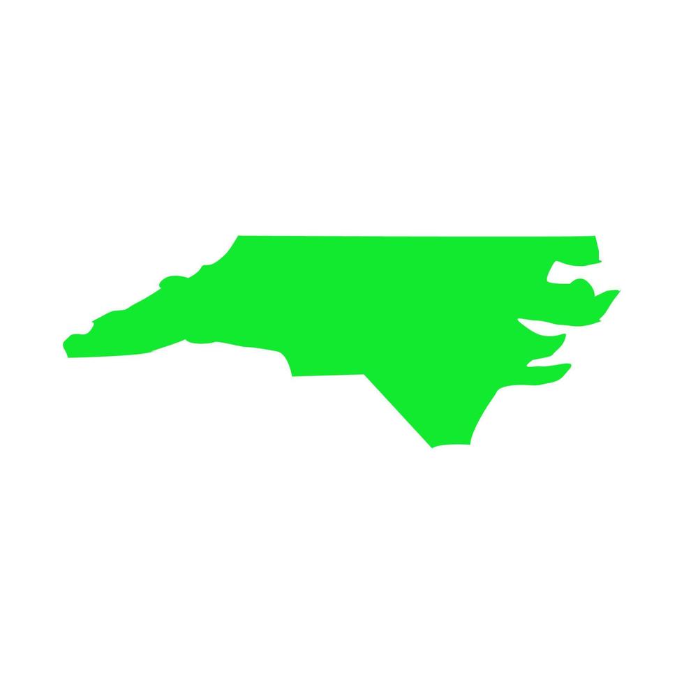 Karte von North Carolina illustriert vektor