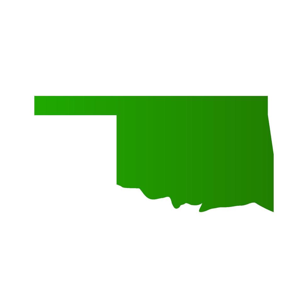 Oklahoma-Karte illustriert vektor