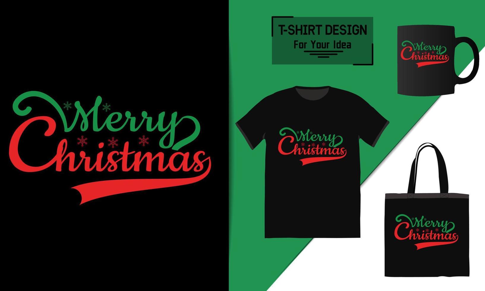 Weihnachts-T-Shirt-Schriftzug-Zitat, Weihnachts-T-Shirt-Design, Typografie-Vektor, eine Tasse und lustige Weihnachten, bereit zum Drucken vektor