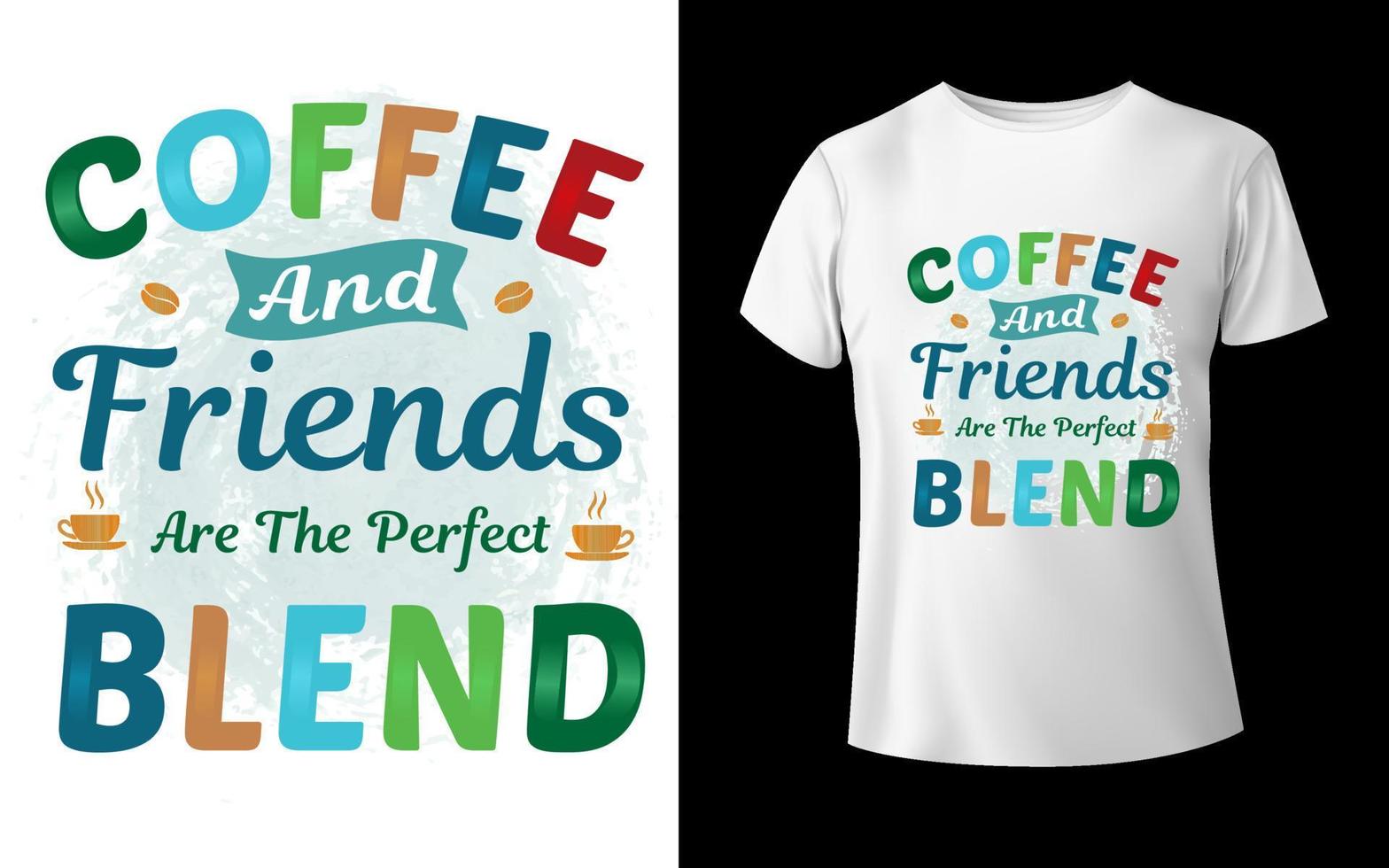 Kaffee-T-Shirt-Design Kaffee-Vektor Ich liebe Kaffee-T-Shirt-Design vektor